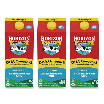 Organic 2% Milk, 64 oz Carton, 3/Carton