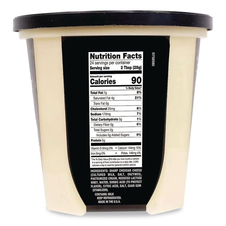 Extra Sharp White Cheddar Cheese Spread, 24 oz Tub
