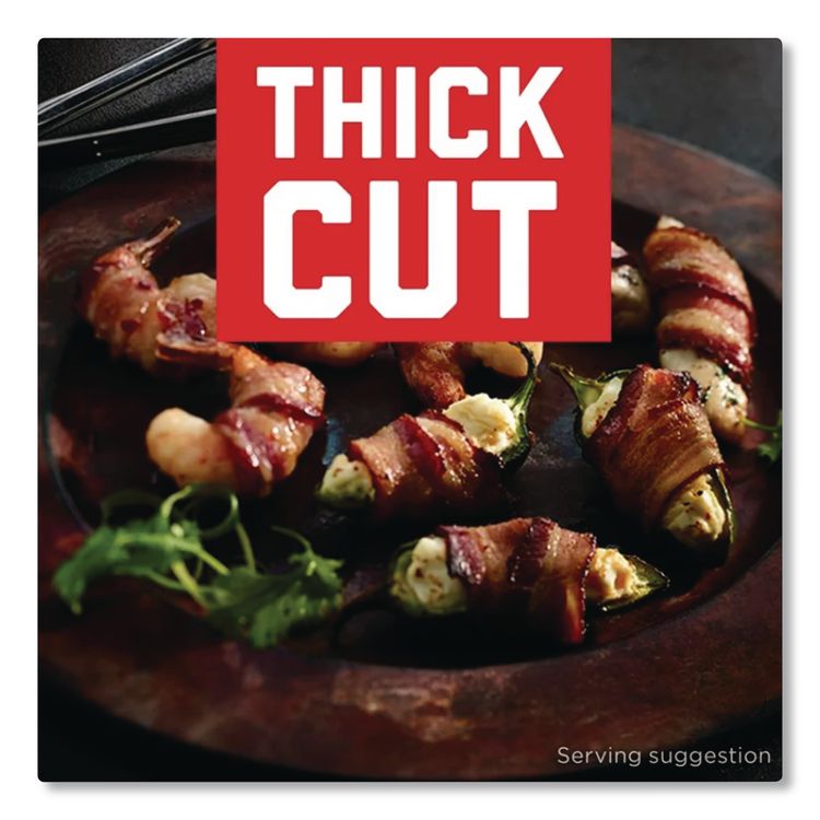 Fully Cooked Bacon, Original, 9.5 oz Package, Approximately 72 Slices/Carton