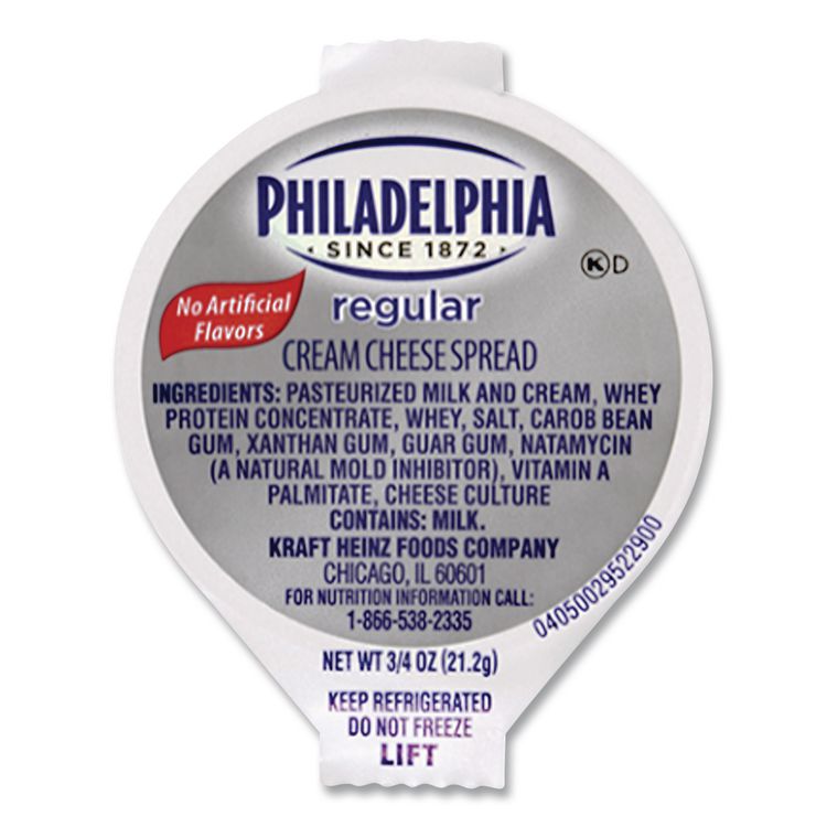 Philadelphia Cream Cheese, Original, 0.75 oz Cup, 50/Carton