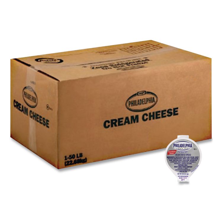 Philadelphia Cream Cheese, Original, 0.75 oz Cup, 50/Carton