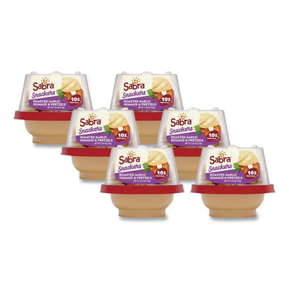 Classic Hummus with Pretzel, 4.56 oz Cup, 6 Cups/Pack