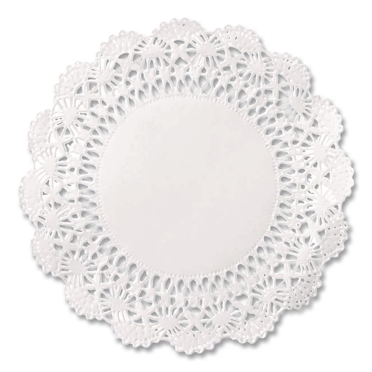 Cambridge Lace Doilies, Round, 5", White, 1,000/Carton