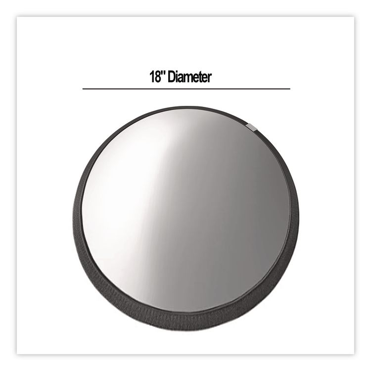 Round 160 degree Heavy-Duty Plexiglas Convex Security Mirror, 18" Diameter