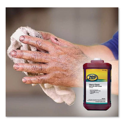 Cherry Industrial Hand Cleaner with Abrasive, Cherry Scent, 1 gal Bottle, 4/Carton