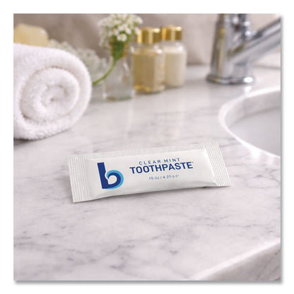 Toothpaste, Peppermint, 0.15 oz Sachet, 1,000/Carton