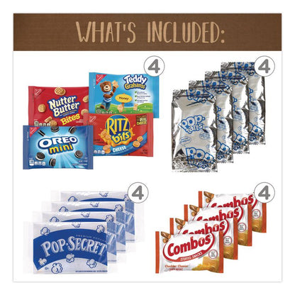 Quarantine Snack Box, 42 Assorted Snacks/Box, 5 lb Box