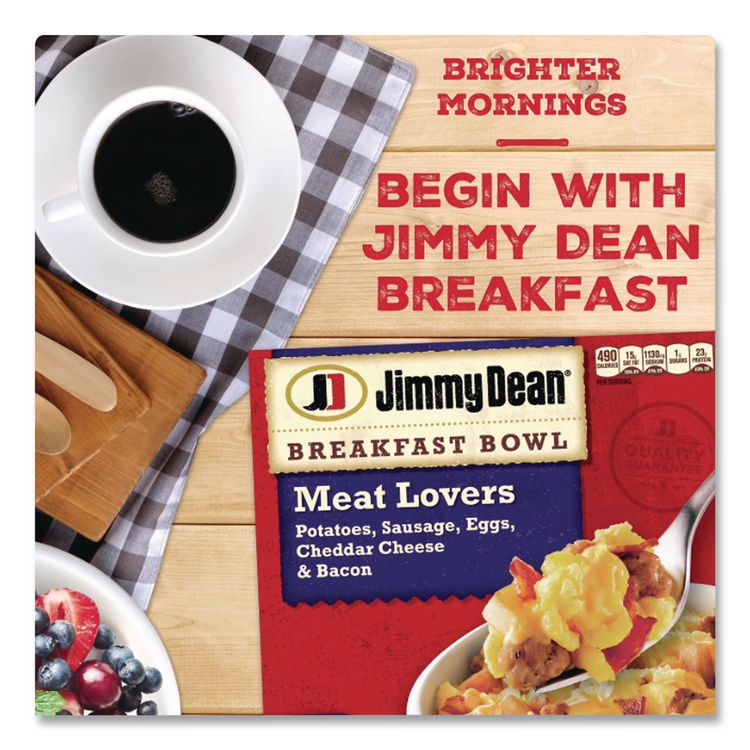 Breakfast Bowl Meat Lovers, 7 oz Bowl, 8/Carton