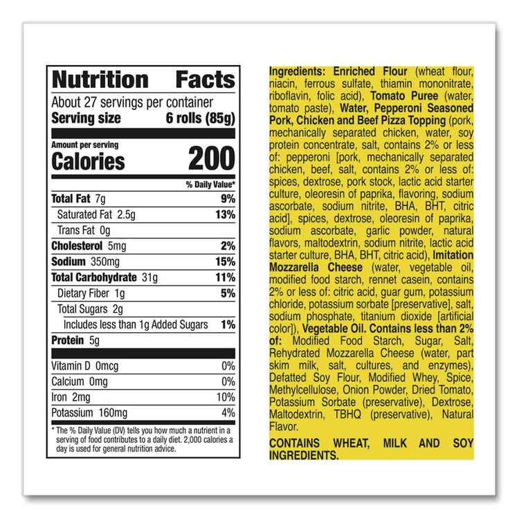 Pepperoni Pizza Rolls, 39.9 oz Bag, 80 Rolls/Bag, 2 Bags/Carton