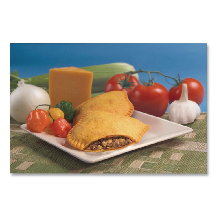 Jamacian Style Spicy Beef Empanadas, 5 oz, 10/Carton