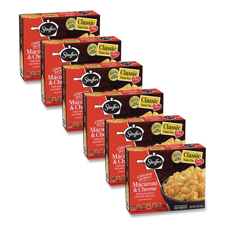Classics Macaroni and Cheese Meal, 12 oz Box, 6 Boxes/Pack