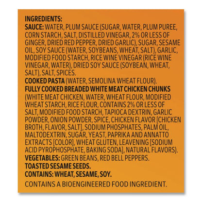 Marketplace Sesame Chicken, 9 oz Box, 3 Boxes/Pack