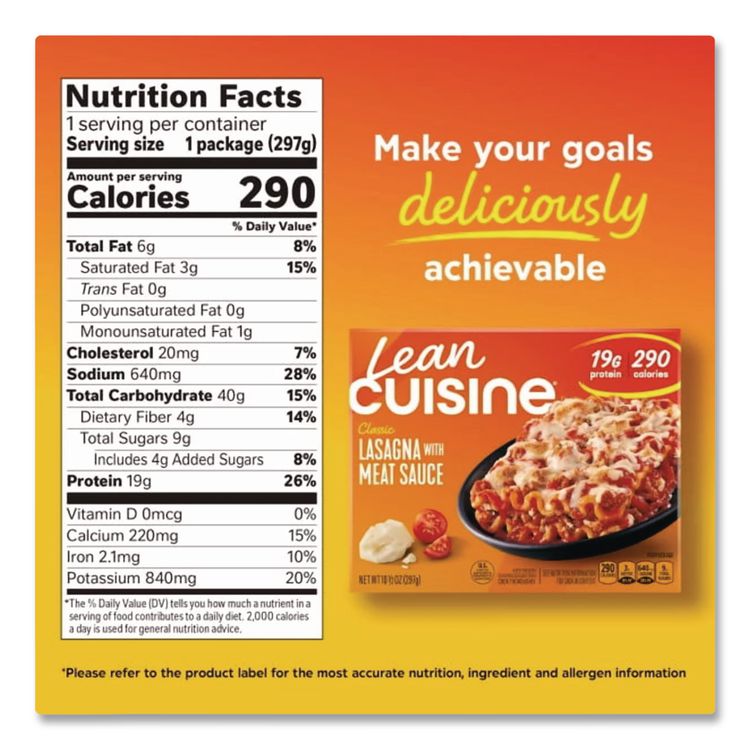 Favorites Lasagna with Meat Sauce, 10.5 oz Box, 3 Boxes/Pack