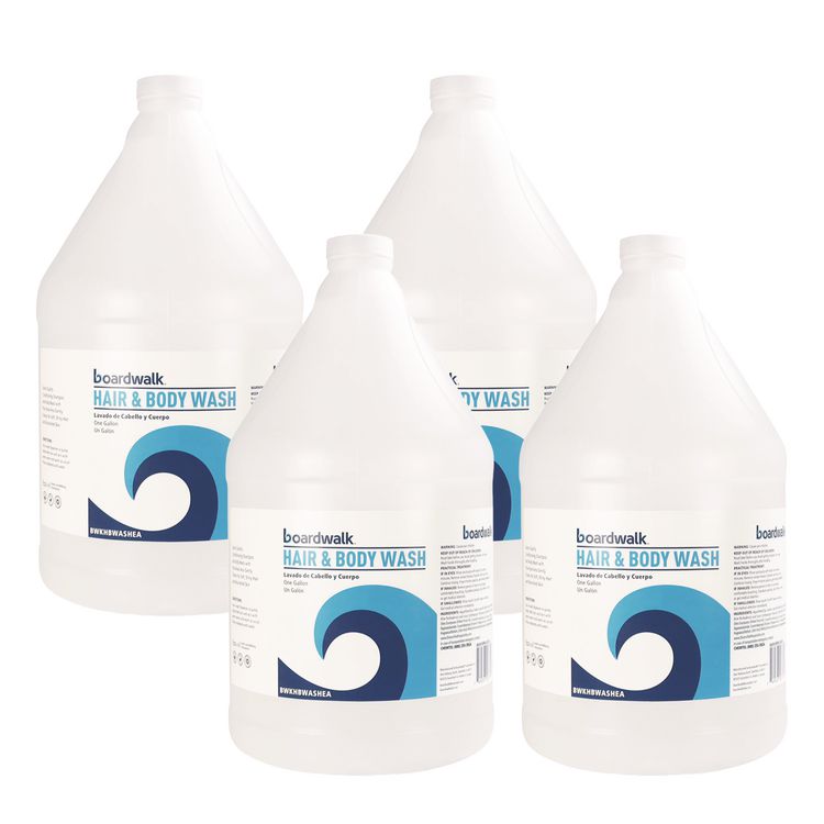 Hair and Body Wash, Green Tea Lemongrass Scent, 1 gal Bottle, 4/Carton