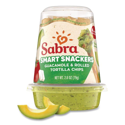 Grab and Go Guacamole with Tostitos Tortilla Chips, 2.8 oz Cup, 6 Cups/Pack