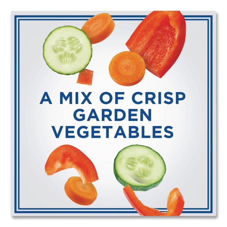 Multigrain Bagel Chips and Garden Vegetable Cream Cheese Dip, 2.5 oz, 5/Carton
