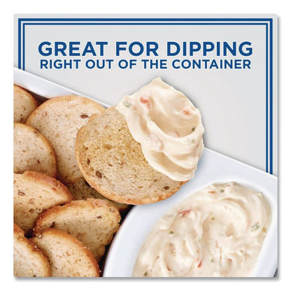 Multigrain Bagel Chips and Garden Vegetable Cream Cheese Dip, 2.5 oz, 5/Carton