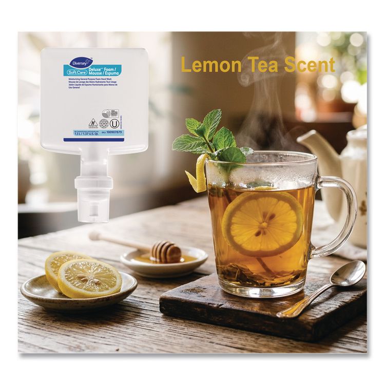 Soft Care Deluxe Foam Hand Soap Refill for IntelliCare Dispensers, Lemon Tea Scent, 1.3 L, 6/Carton