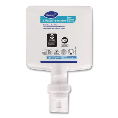 Soft Care Sensitive Foam Handwash Refill for IntelliCare Dispensers, Fragrance-Free, 1.3 L, 6/Carton