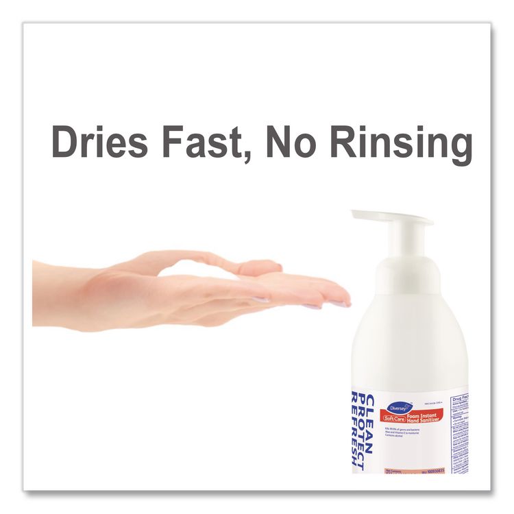 Soft Care Instant Foam Hand Sanitizer, 532 mL Pump Bottle, Alcohol Scent, 6/Carton