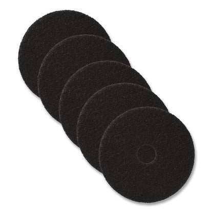 Stripping Pad, 14" Diameter, Black, 5/Carton