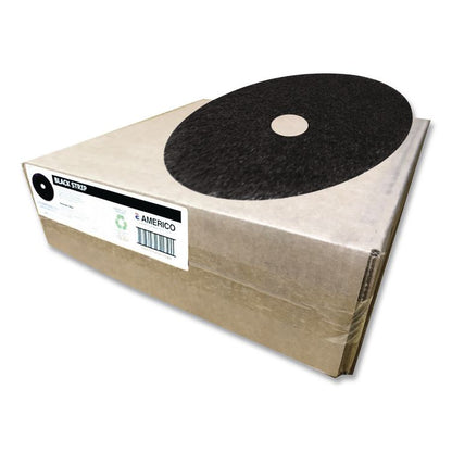 Stripping Pad, 17" Diameter, Black, 5/Carton