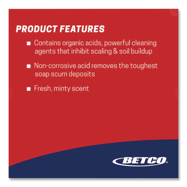 FastDraw 32 Green Earth Restroom Cleaner, Citrus Floral Scent, 2 L Bottle, 4/Carton