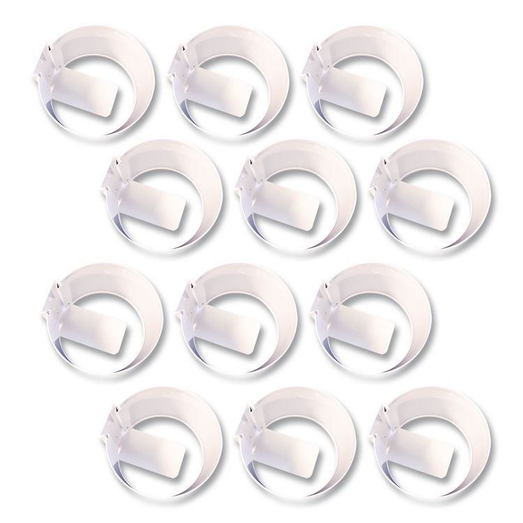 Wall Mount Holder, 6 x 6 x 4, White, 12/Carton