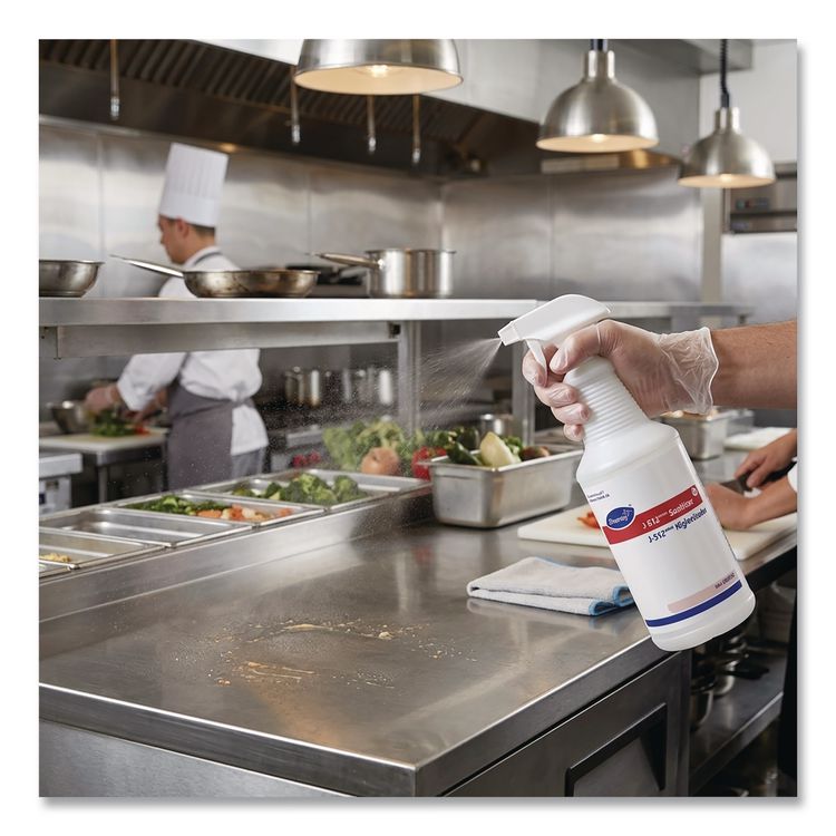 J-512 Sanitizer 32 oz Bottles, Clear, 12/Carton