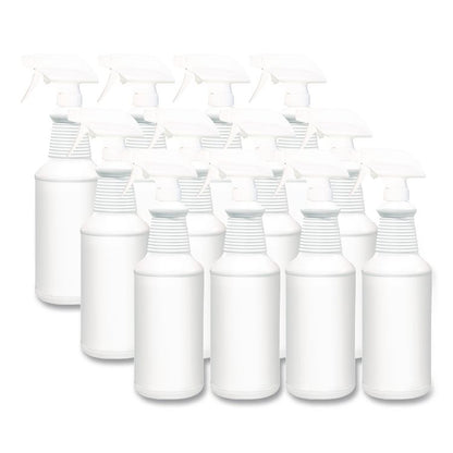 Water Only Spray Bottle, 32 oz, White, 12/Carton