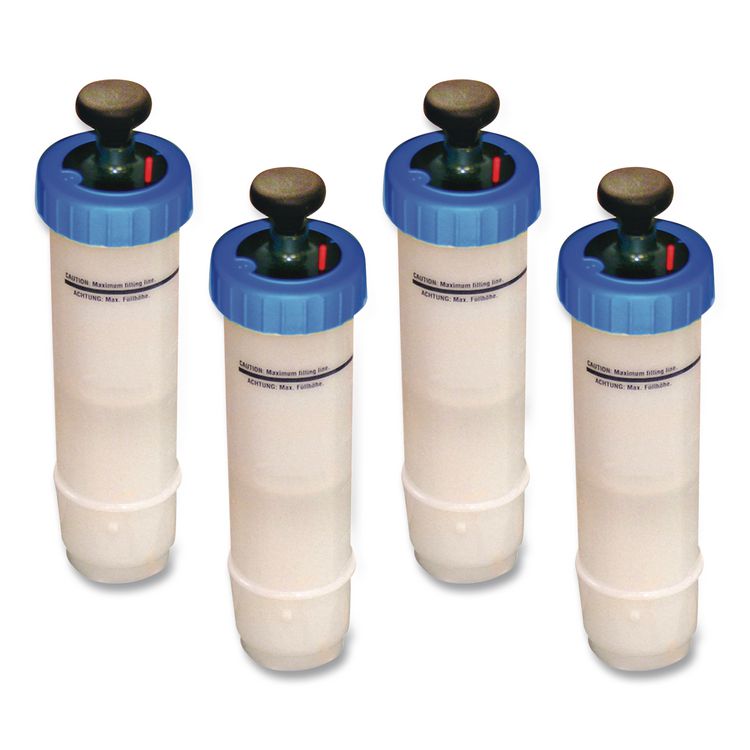 Pace 60 Solution Bottle, White/Blue, 4/Carton