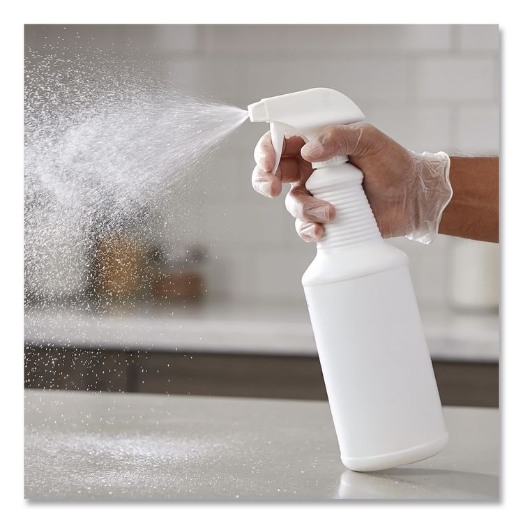 Water Only Spray Bottle, 32 oz, White, 12/Carton