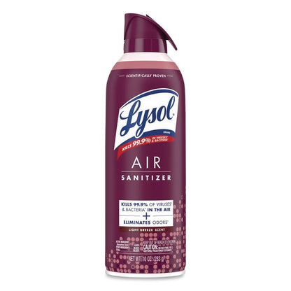 Air Sanitizer Spray, Light Breeze Scent, 10 oz Aerosol Spray