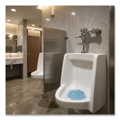 Anti-Splash Urinal Screen, Clean Cotton Scent, Blue, 0.11 oz, 10/Box