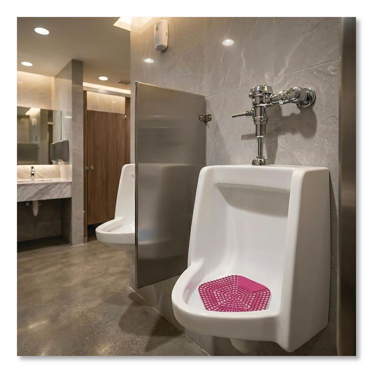Anti-Splash Urinal Screen, Apple Cinnamon Scent, Red, 0.11 oz, 10/Box