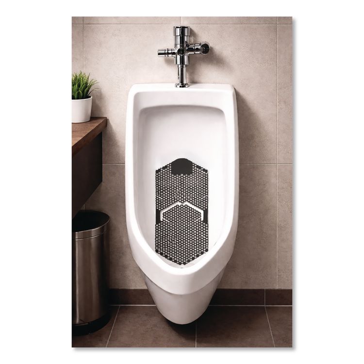 Vertical Urinal Screen, Midnight Coast Scent, Black, 5.22 oz, 6/Carton