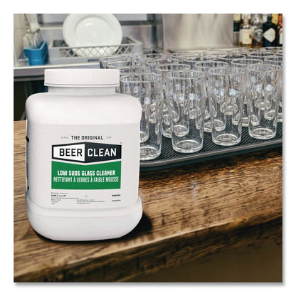 Beer Clean Glass Cleaner, Powder, 4 lb. Bucket, 2/Carton