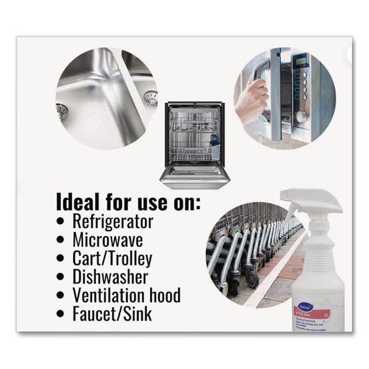 Suma Inox D7, 32 oz Spray Bottle, 6/Carton
