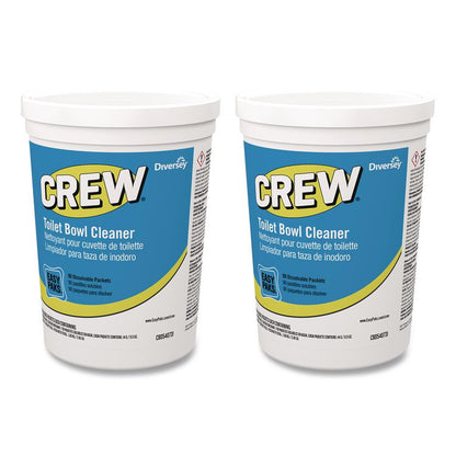Crew Easy Paks Toilet Bowl Cleaner, Fresh Floral Scent, 0.5 oz Packet, 90 Packets/Tub, 2 Tubs/Carton