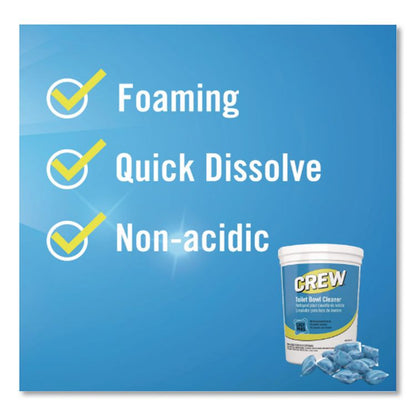 Crew Easy Paks Toilet Bowl Cleaner, Fresh Floral Scent, 0.5 oz Packet, 90 Packets/Tub