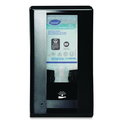 IntelliCare Dispenser II, 1.3 L, 9.06 x 19.45 x 11.22, Black, 6/Carton