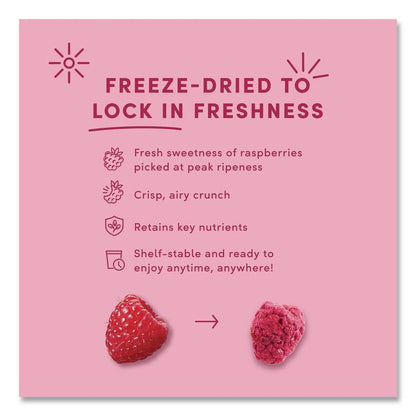 Hyper-Dried Grab and Go Raspberries in White and Dark Chocolate, 1.7 oz Packet, 12/Carton