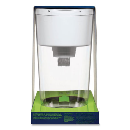 Tahoe Water Pitcher with Elite Filter, 10 Cups, Bright White, 2/Carton
