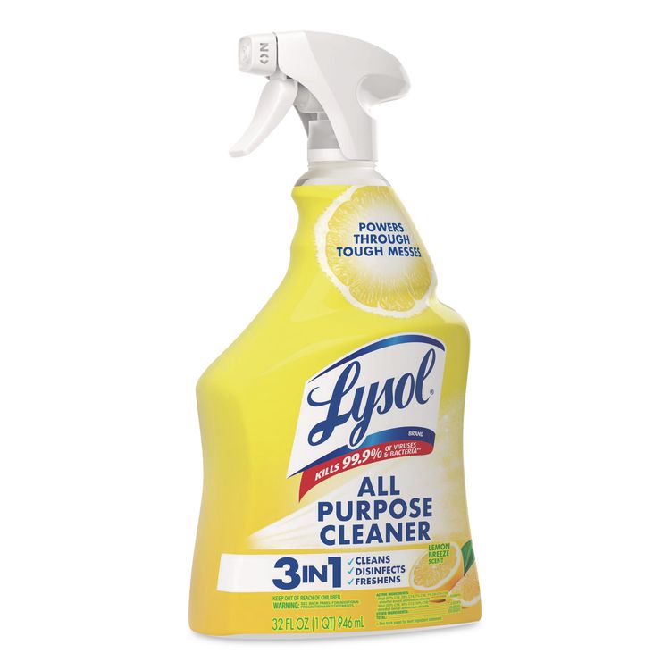 Ready-to-Use All-Purpose Cleaner, Lemon Breeze Scent, 32 oz Spray Bottle