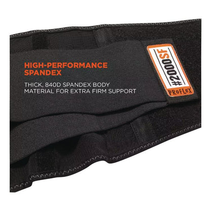 ProFlex 2000SF High-Performance Spandex Back Support Brace, Small, 25" to 30" Waist, Black