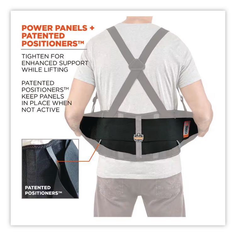 ProFlex 2000SF High-Performance Spandex Back Support Brace, Small, 25" to 30" Waist, Black
