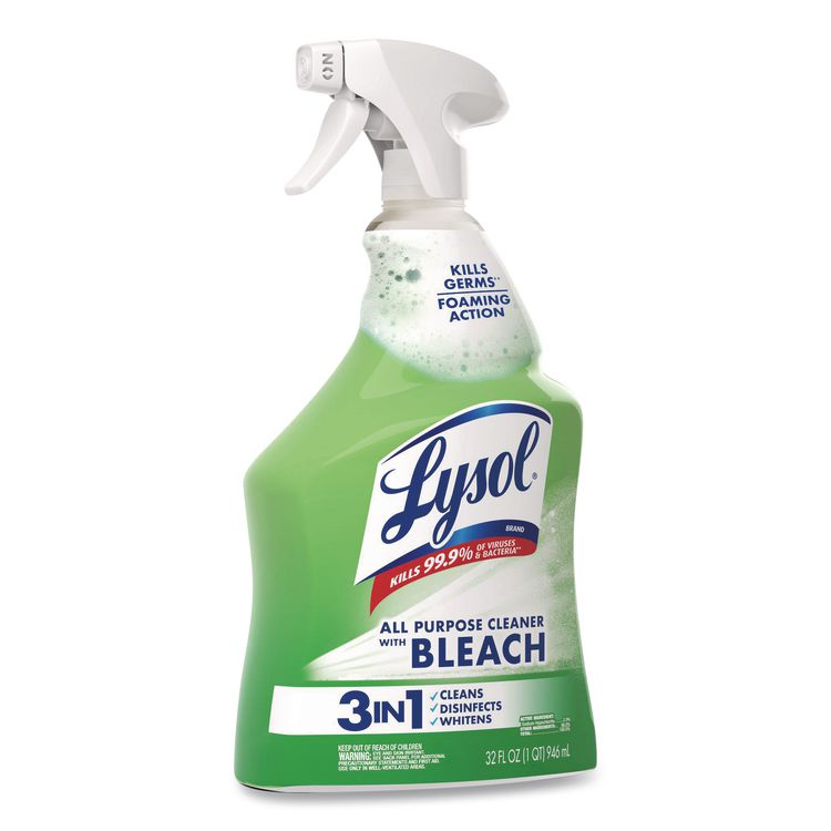 Multi-Purpose Cleaner with Bleach, 32 oz Spray Bottle, 12/Carton