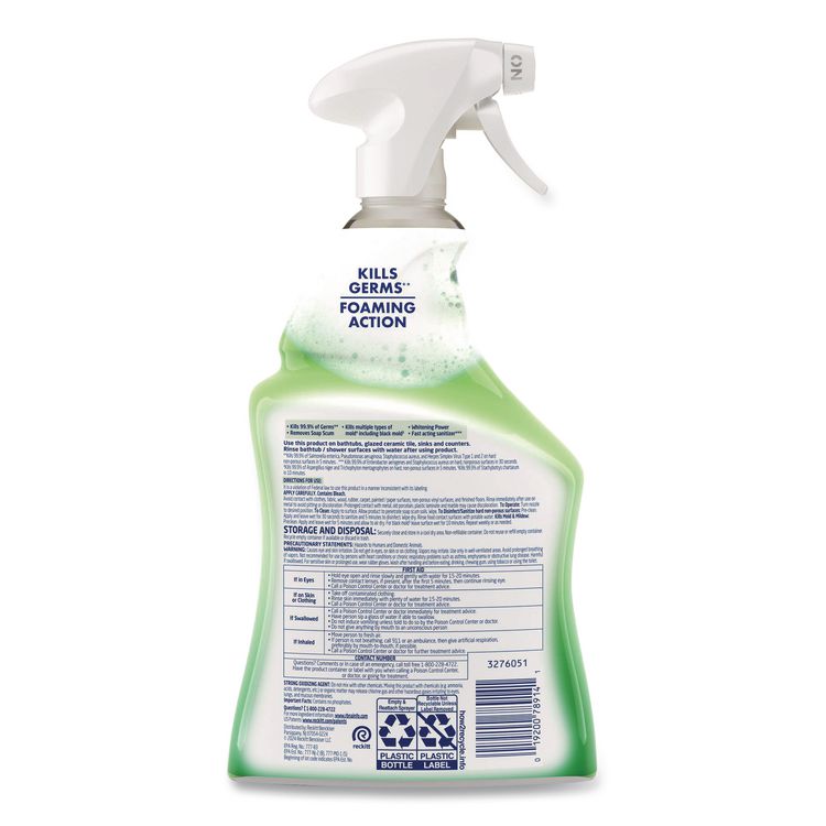 Multi-Purpose Cleaner with Bleach, 32 oz Spray Bottle, 12/Carton