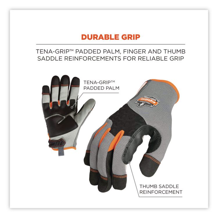 ProFlex 710 Heavy-Duty Utility Gloves, X-Large, Gray, Pair