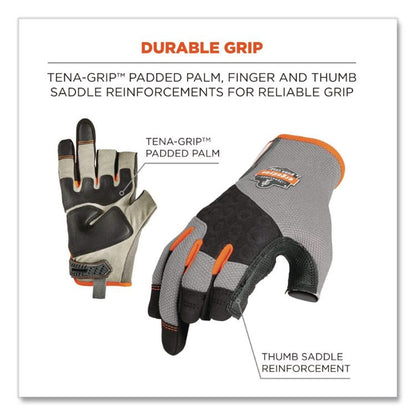 ProFlex 720 Heavy-Duty Framing Gloves, Small, Gray, Pair